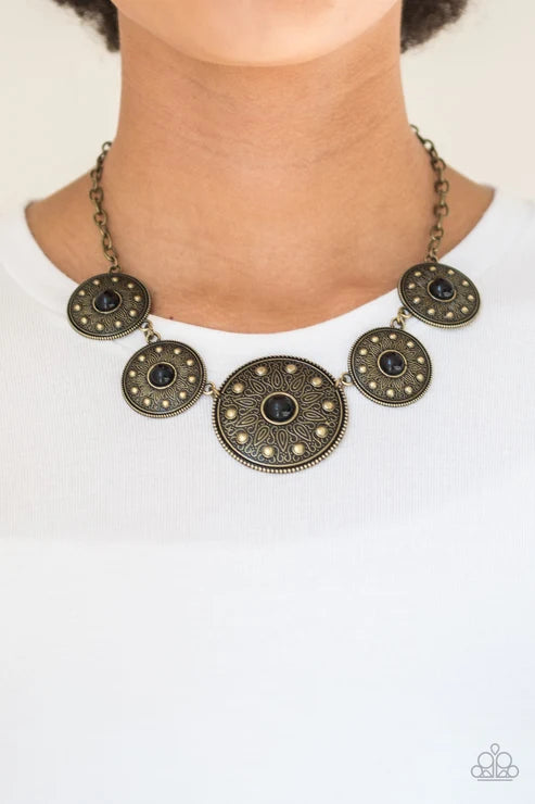 Paparazzi ♥ Hey, SOL Sister - Black ♥ Necklace