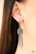 Paparazzi ♥ Radically Retro - Black ♥ Earrings