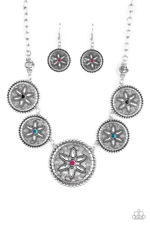 Paparazzi ♥ Written In The STAR LILIES - Multi ♥ Necklace