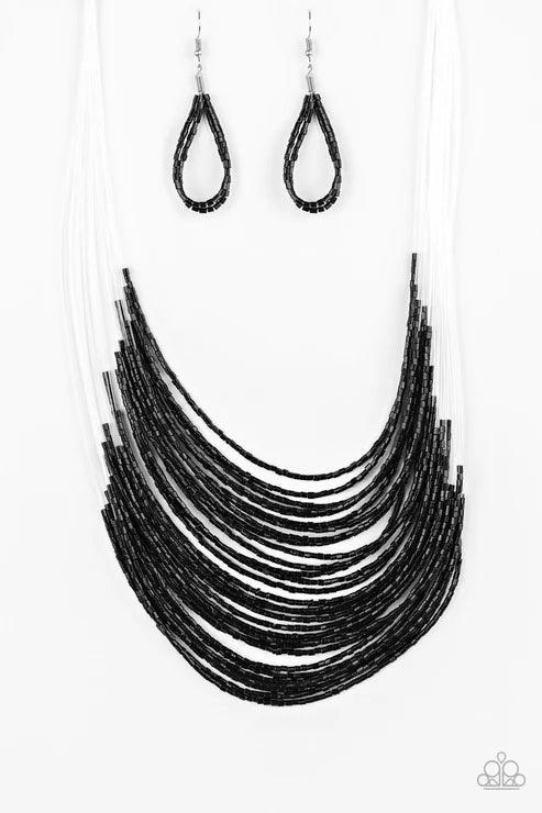 Paparazzi ♥ Catwalk Queen - Black ♥ Necklace