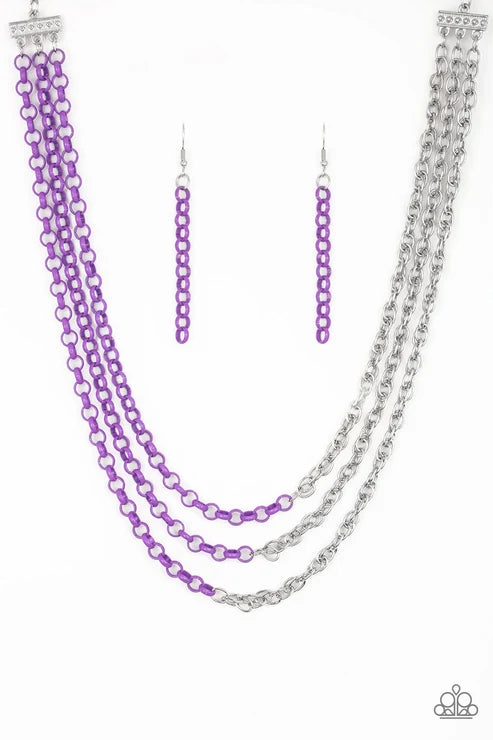 Paparazzi ♥ Turn Up The Volume - Purple ♥ Necklace