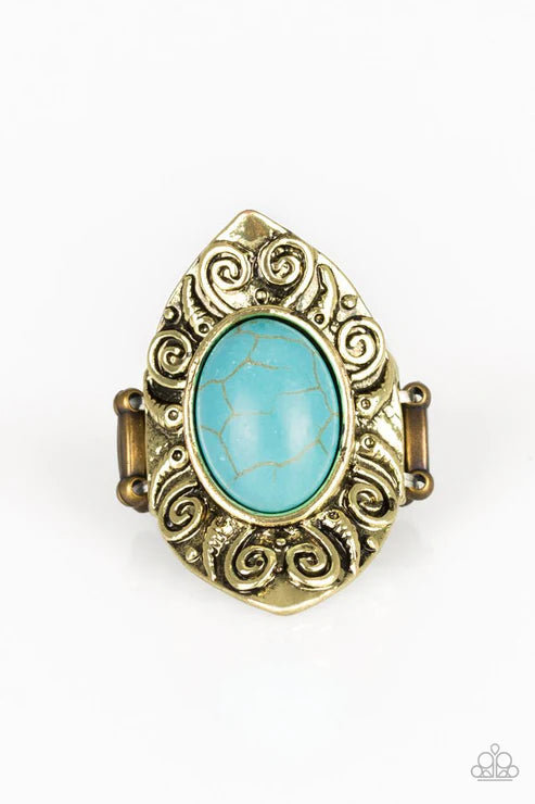 Paparazzi ♥ Mega Mother Nature - Brass ♥ Ring