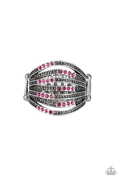 Paparazzi ♥ Securing My Finances - Pink ♥ Ring