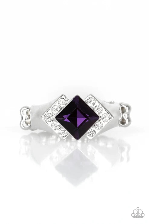 Paparazzi ♥ Wallstreet Winner - Purple ♥ Ring