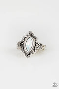 Paparazzi ♥ Glass Half-COLORFUL - White ♥ Ring