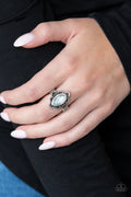 Paparazzi ♥ Glass Half-COLORFUL - White ♥ Ring