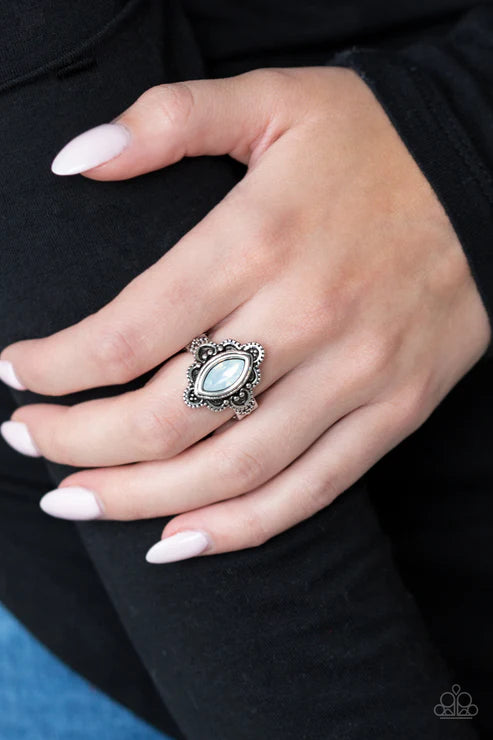 Paparazzi ♥ Glass Half-COLORFUL - White ♥ Ring