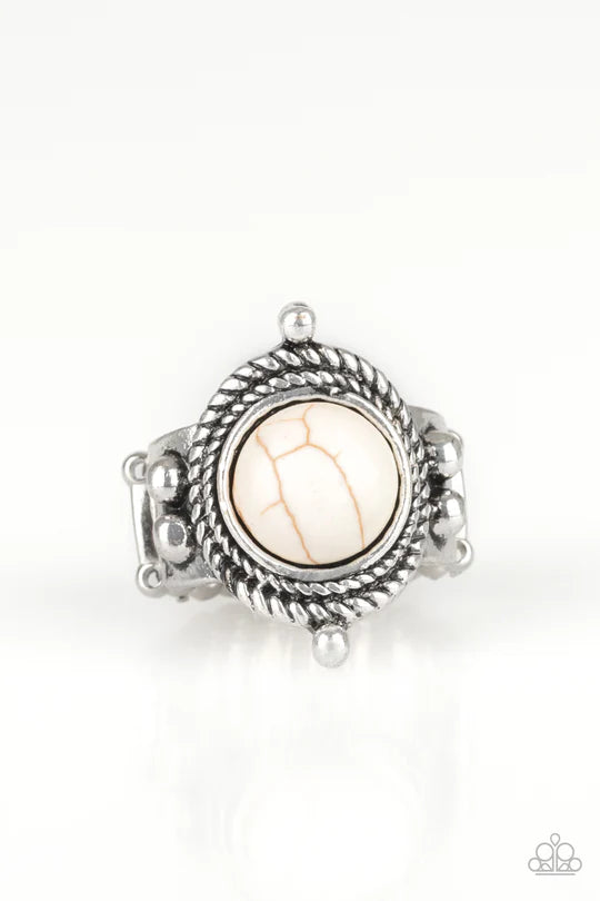 Paparazzi ♥ Prone to Wander - White ♥ Ring
