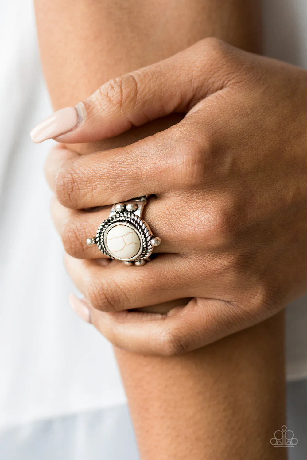 Paparazzi ♥ Prone to Wander - White ♥ Ring