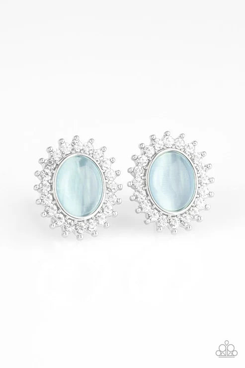 Paparazzi ♥ Hey There, Gorgeous - Blue ♥ Post Earrings