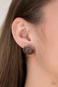 Paparazzi ♥ Durango Desert - Copper ♥ Post Earrings