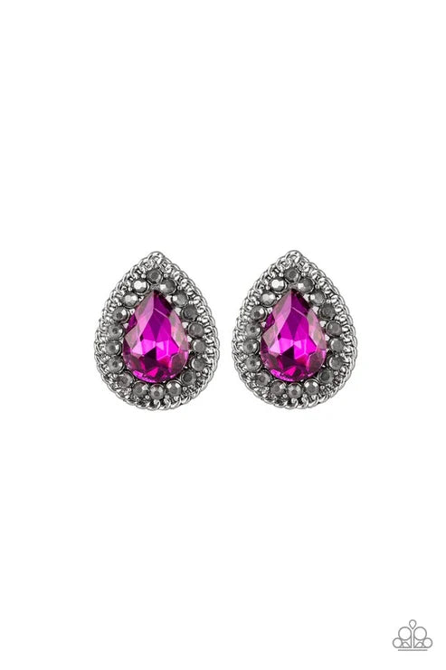Paparazzi ♥ Debutante Debut - Pink ♥ Post Earrings