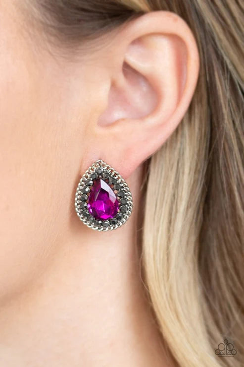 Paparazzi ♥ Debutante Debut - Pink ♥ Post Earrings