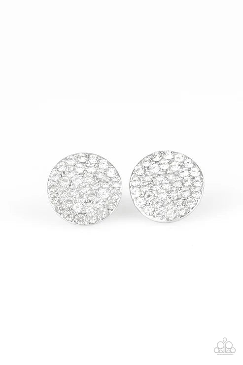 Paparazzi ♥ Greatest Of All Time - White ♥ Post Earrings
