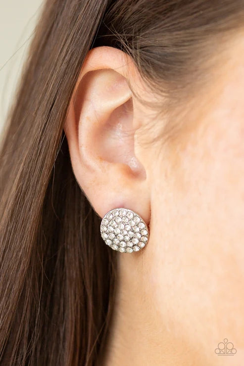 Paparazzi ♥ Greatest Of All Time - White ♥ Post Earrings