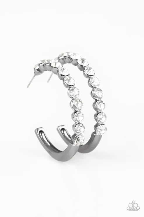 Paparazzi ♥ My Kind Of Shine - Black ♥ Earrings