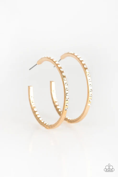 Paparazzi ♥ Comin Into Money - Gold ♥ Earrings