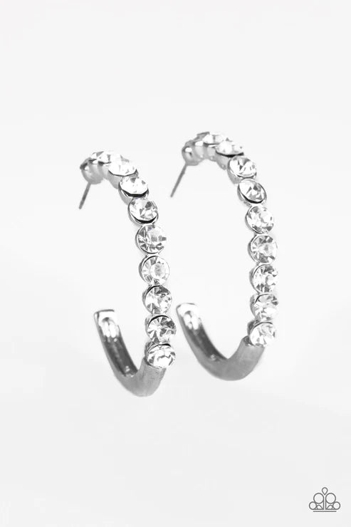 Paparazzi ♥ My Kind Of Shine - White ♥ Earrings