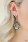 Paparazzi ♥ Atta-GALA - Green ♥ Earrings