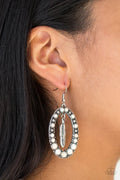 Paparazzi ♥ Put Up A FLIGHT - White ♥ Earrings