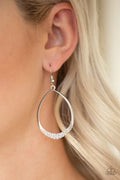 Paparazzi ♥ REIGN Down - White ♥ Earrings