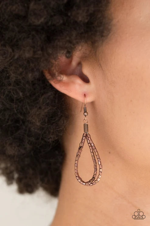 Paparazzi ♥ Catwalk Queen - Copper ♥ Necklace