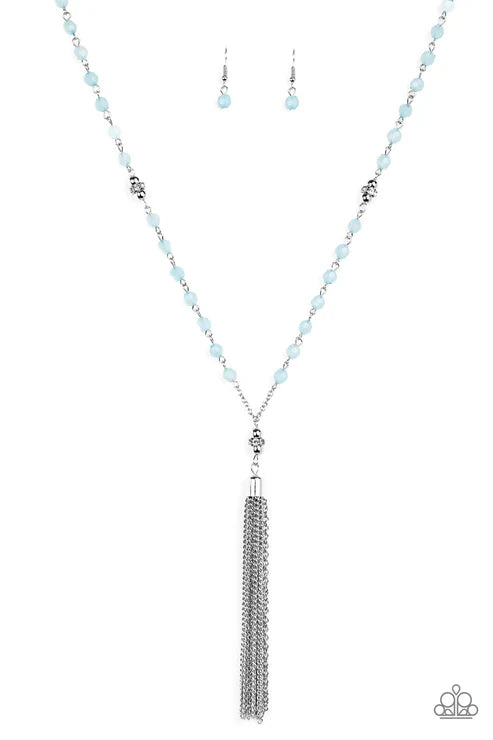 Paparazzi ♥ Tassel Takeover - Blue ♥ Necklace