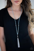 Paparazzi ♥ Tassel Takeover - Blue ♥ Necklace