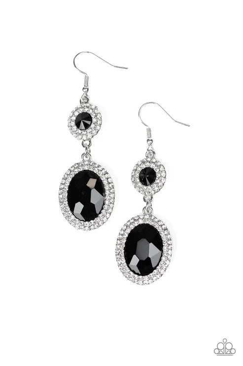 Paparazzi ♥ Let It BEDAZZLE - Black ♥ Earrings