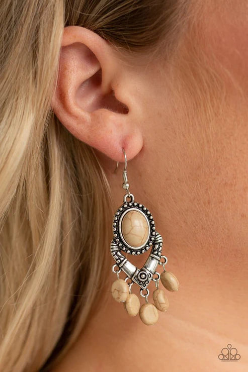 Paparazzi ♥ Southern Sandstone - Brown ♥ Earrings