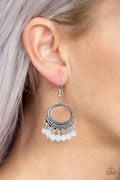 Paparazzi ♥ Happy Days - White ♥ Earrings