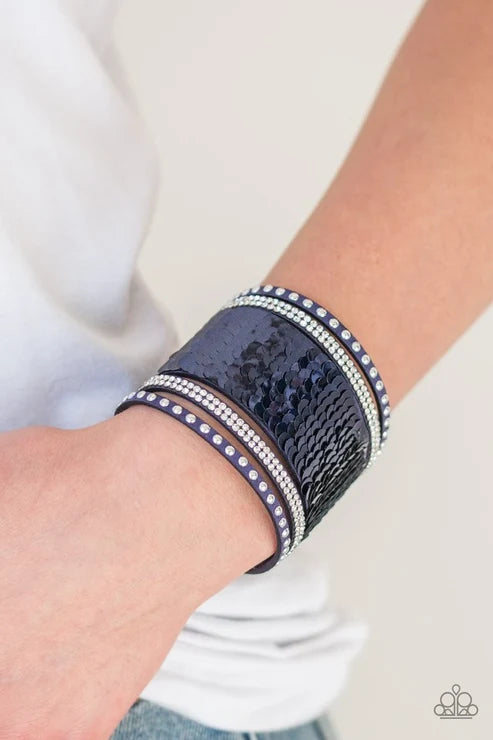 Paparazzi ♥ MERMAIDS Have More Fun - Blue ♥ Bracelet