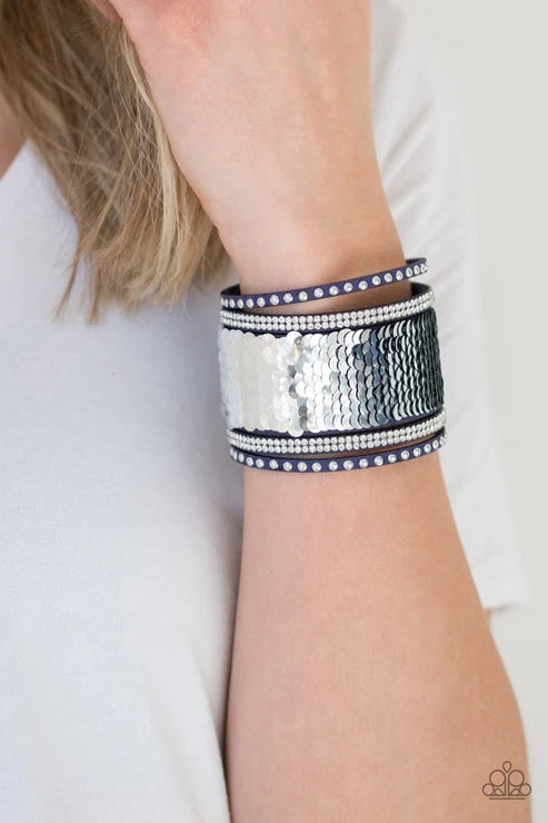 Paparazzi ♥ MERMAIDS Have More Fun - Blue ♥ Bracelet