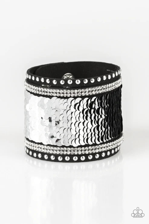 Paparazzi ♥ MERMAIDS Have More Fun - Black ♥ Bracelet