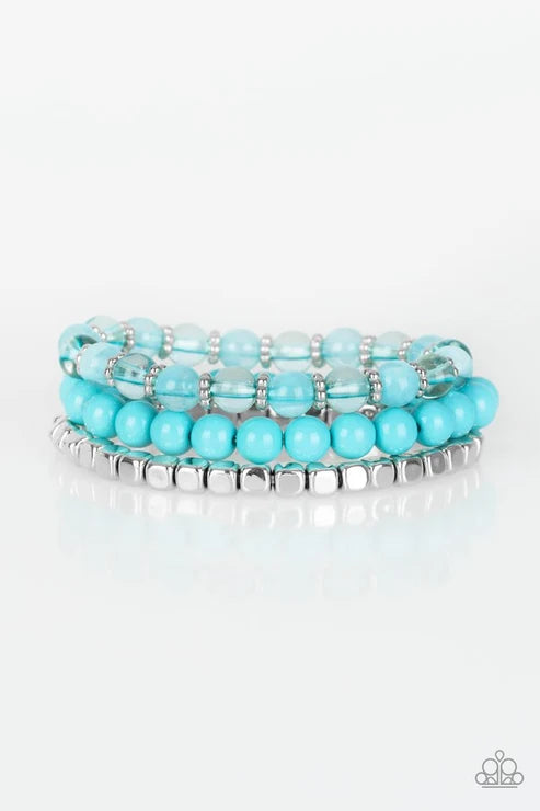Paparazzi ♥ Globetrotter Glam - Blue ♥ Bracelet