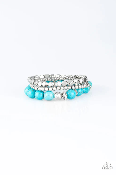 Paparazzi ♥ Rural Restoration - Blue ♥ Bracelet