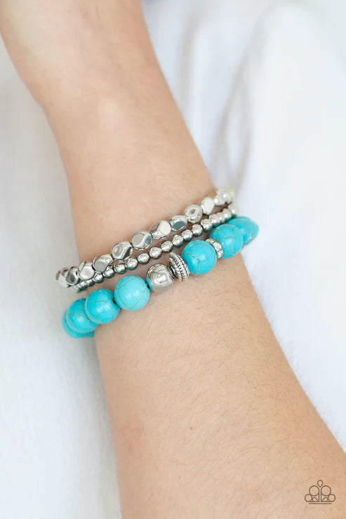 Paparazzi ♥ Rural Restoration - Blue ♥ Bracelet