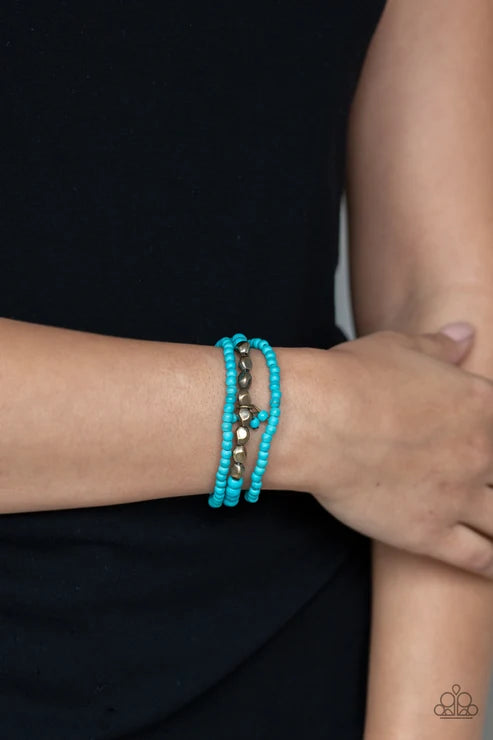Paparazzi ♥ Tour de Tranquility - Brass ♥ Bracelet