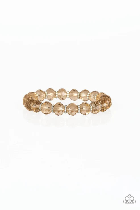 Paparazzi ♥ Crystal Candelabras - Brown ♥ Bracelet