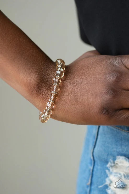 Paparazzi ♥ Crystal Candelabras - Brown ♥ Bracelet