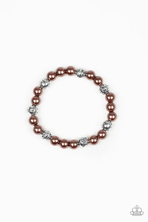 Paparazzi ♥ Poised For Perfection - Brown ♥ Bracelet