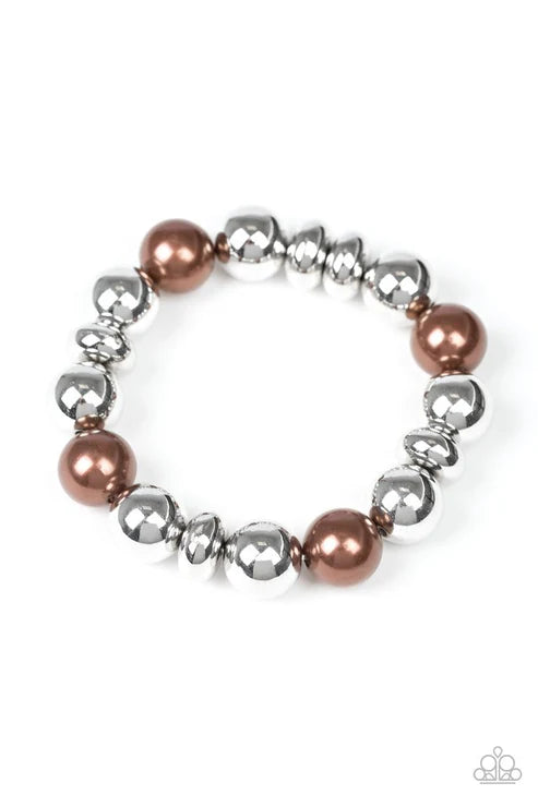 Paparazzi ♥ Upper Manhattan - Brown ♥ Bracelet