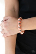 Paparazzi ♥ One Woman Show-STOPPER - Orange ♥ Bracelet