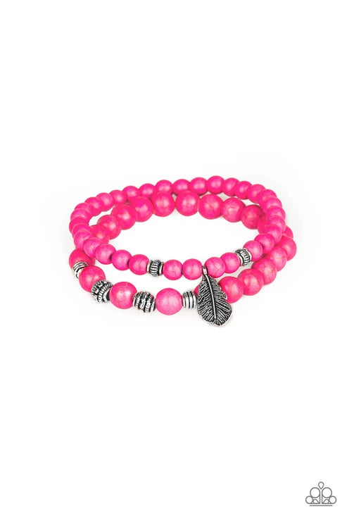 Paparazzi ♥ Desert Dove - Pink ♥ Bracelet
