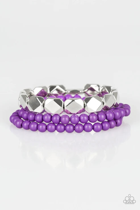 Paparazzi ♥ Fiesta Flavor - Purple ♥ Bracelet