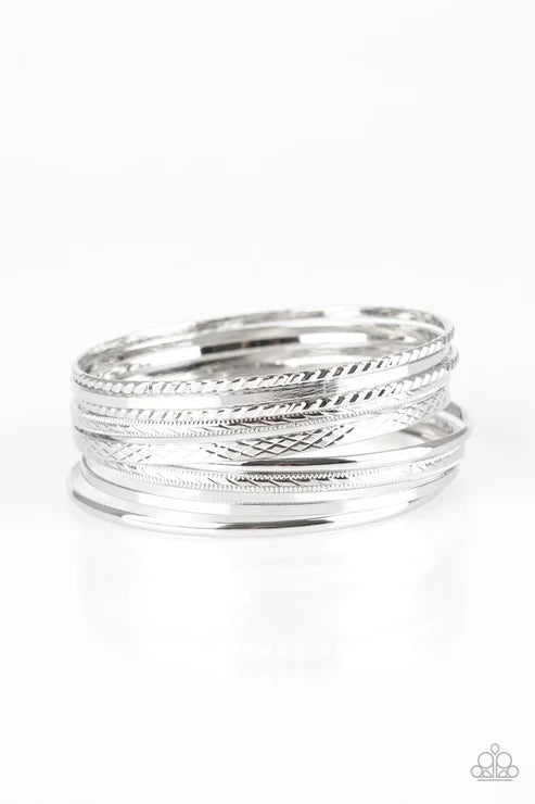 Paparazzi ♥ Am I BRIGHT? - Silver ♥ Bracelet