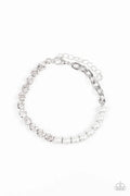 Paparazzi ♥ Out Like A SOCIALITE - White ♥ Bracelet