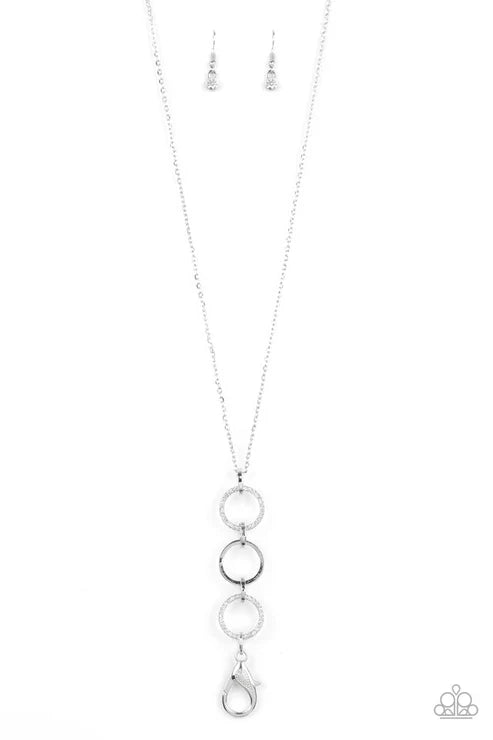 Paparazzi ♥ Diva In Diamonds - White ♥ Lanyard