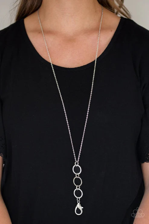 Paparazzi ♥ Diva In Diamonds - White ♥ Lanyard