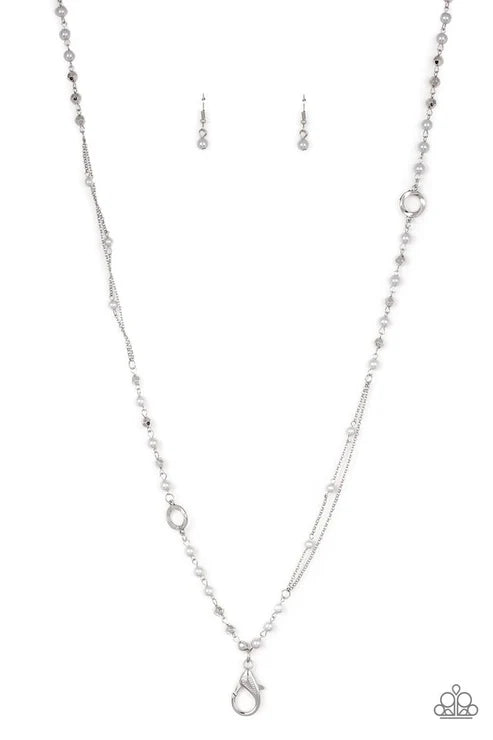 Paparazzi ♥ Really Refined - Silver ♥ Lanyard